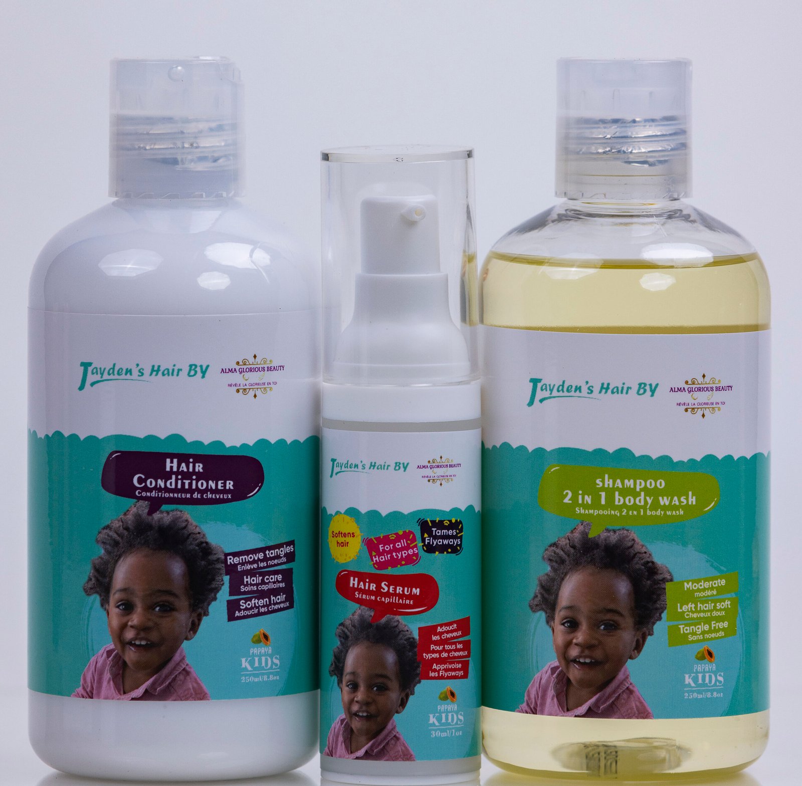 JAYDEN'S HAIR 3PCS SHAMPOO & CONDITIONNER & SERUM
