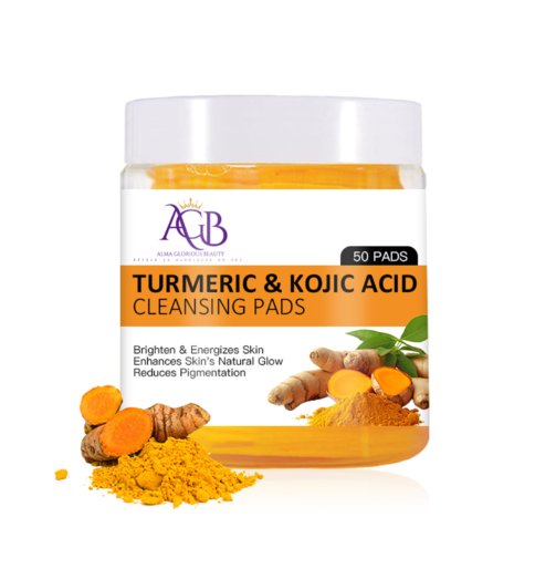 SOINS VISAGE GLOWING TURMERIC & KOJIC ACID CLEANSING PAD